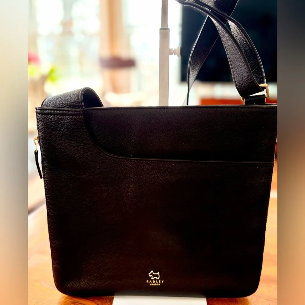 RADLEY LONDON Brown Pebbled Leather Crossbody Messenger Bag